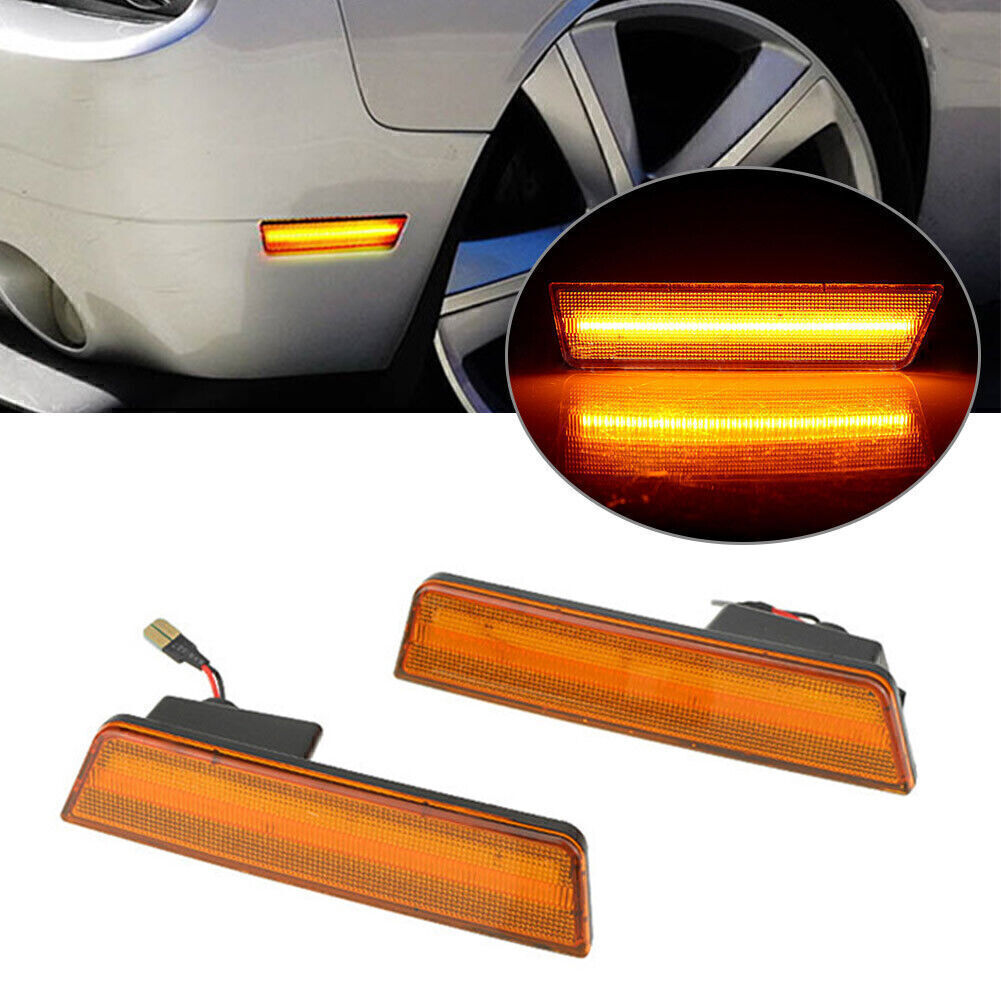 For 08-14 for Dodge for Challenger /11-14 Charger Car LED Front Side Marker Lights