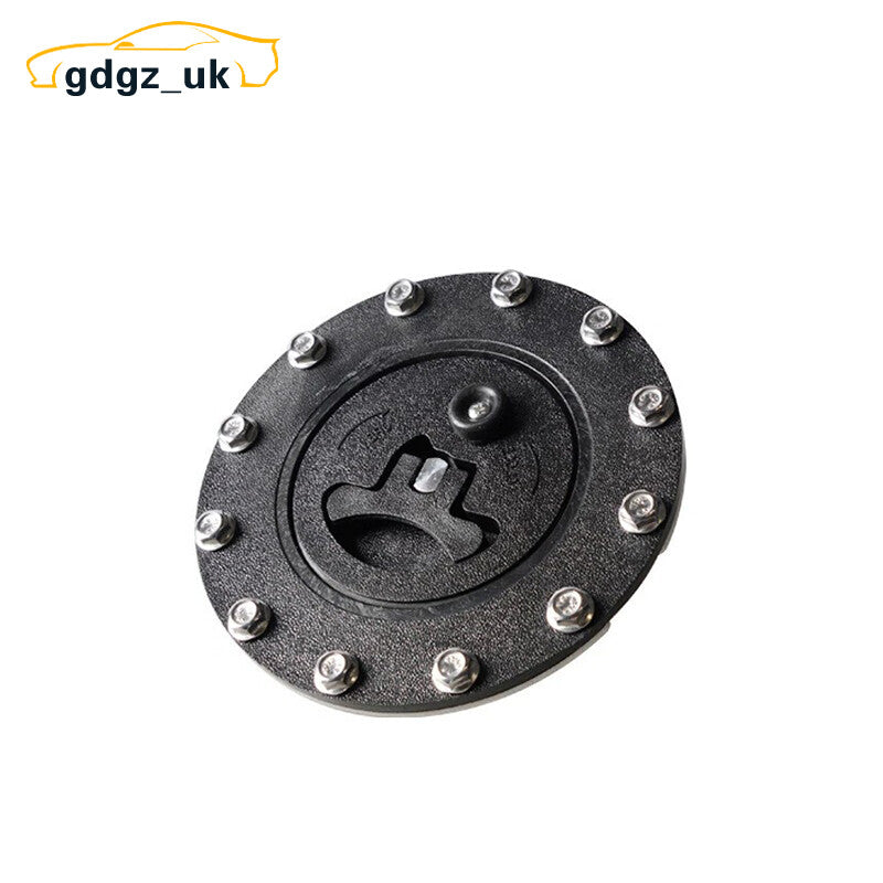 Black Billet Aluminum Easy Fill Fuel Cell Gas Cap With 12 Hole Cell Bung Gasket
