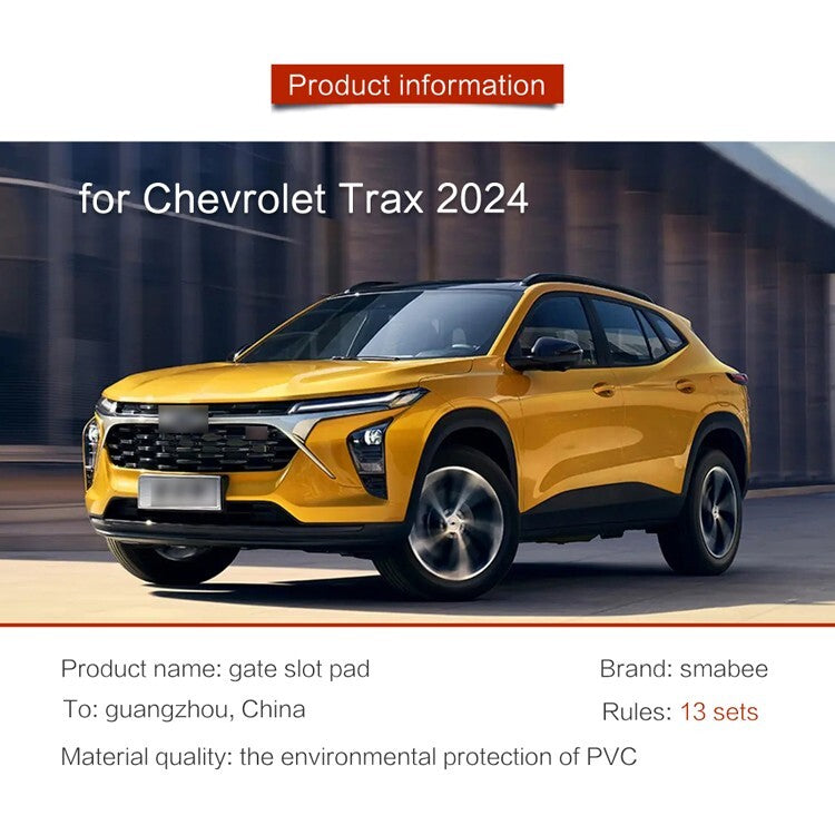 for Chevy for Chevrolet Trax 2024 2025 RS Anti-Slip Gate Slot Mat Cup Coaster