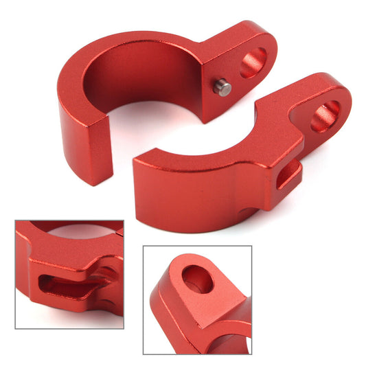 Front Brake Hose Clamp Line Holder for HONDA CR80R CR85R CR125R Red