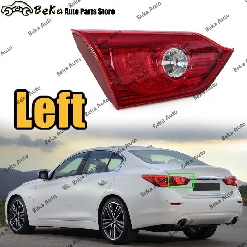 LH is suitable for Infiniti Q50/Q50s 2014-2017, including interior taillights, brake lights, and turn signals.