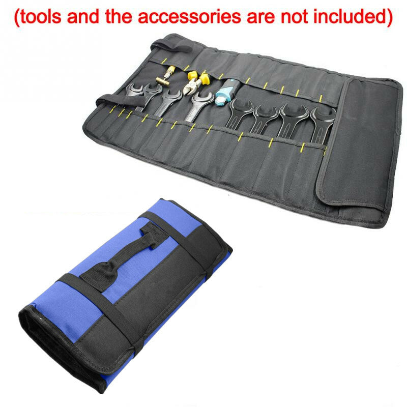 Blue Reel Rolling Pouch Professional Organizer Multi-purpose Car Repair Tool Bag