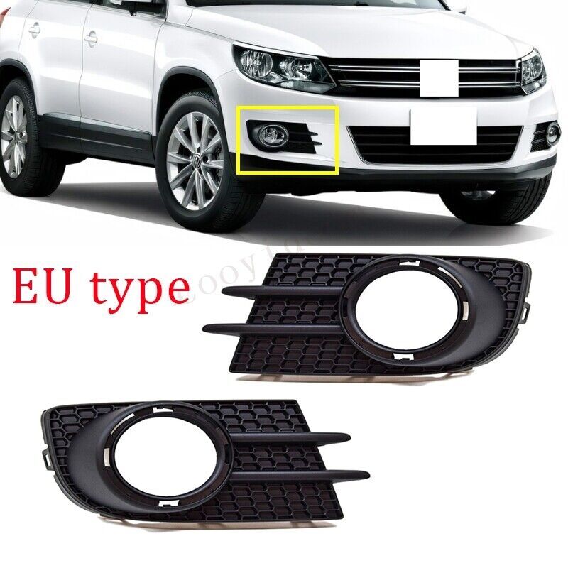 for VW for Tiguan 5N Europ 2012 2013 2014 2015-2018 Pair Fog Lamp Light Grille Cover
