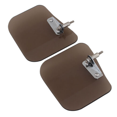 2PCS Smoke Air Wing Deflector Windshield Mirror Mount for Honda GL1800 02-17 F6B