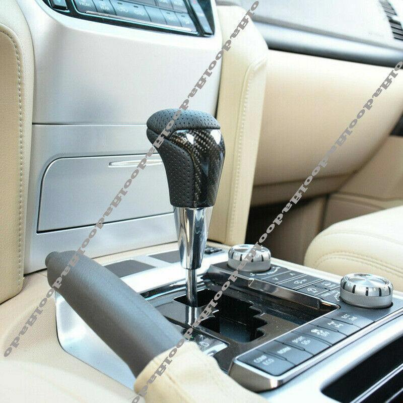 Carbon Fiber Gear Shift Knob Shifter Lever for Land Cruiser LC200 FJ200 2016-21