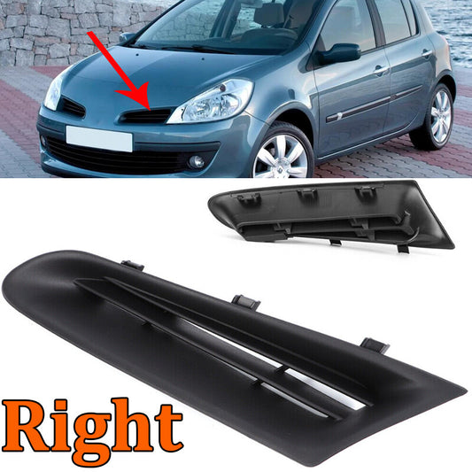 The open-style air intake grille on the right front bumper is suitable for the for Renault Clio MK3 2005-2009.