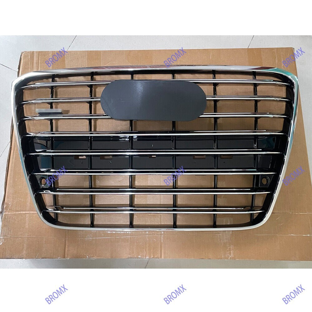 Front Bumper Grille Mesh Grill Fit for Audi A8D4 2010 2011 2012 2013 2014 Silver