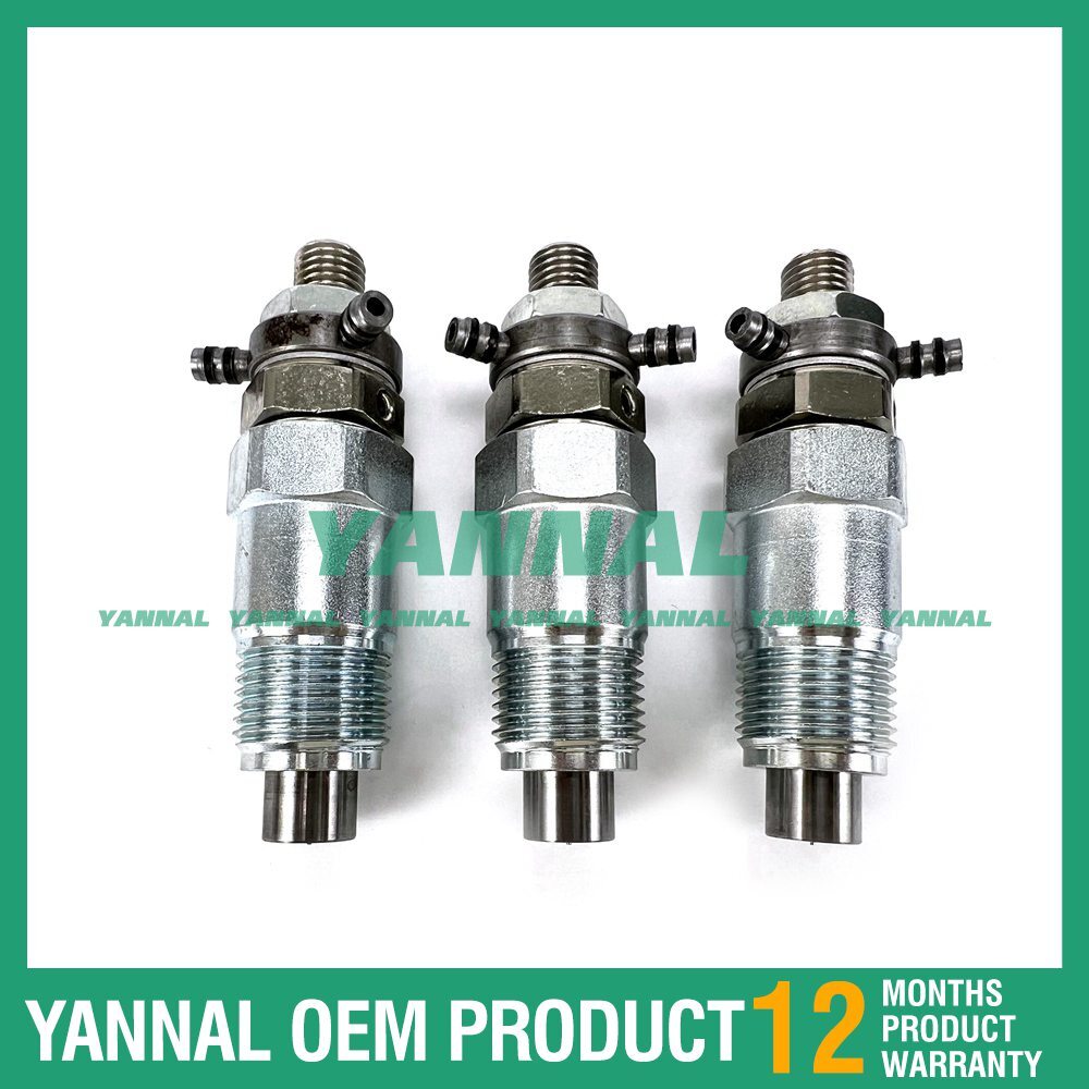 4-pack of fuel injectors suitable for Bobcat 743, 643, 645, Kubota D750, D850, V1702, V1902 3974254