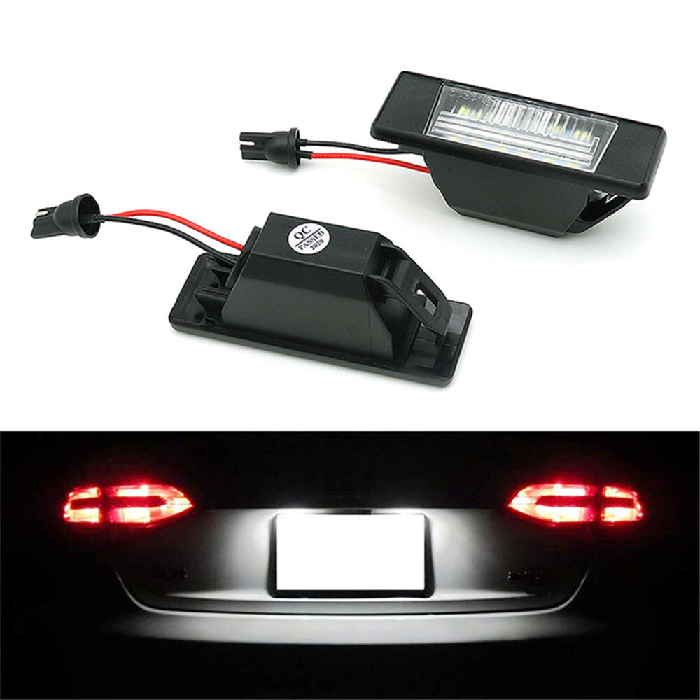 2X Car LED Number License Plate Light Lamps for Nissan Pathfinder R51 2005-2012
