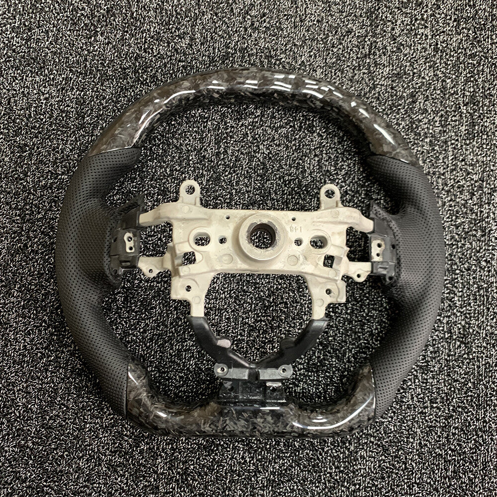 Forged carbon fiber style steering wheel for Honda for Civic 9th generation 2012-2015