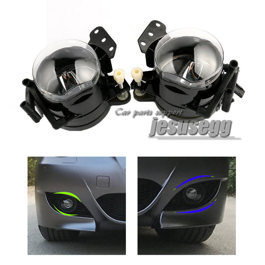 2x Front L+R Driving Fog Light Lamp Housing for BMW E60 5-Series 03-07 520i 523i