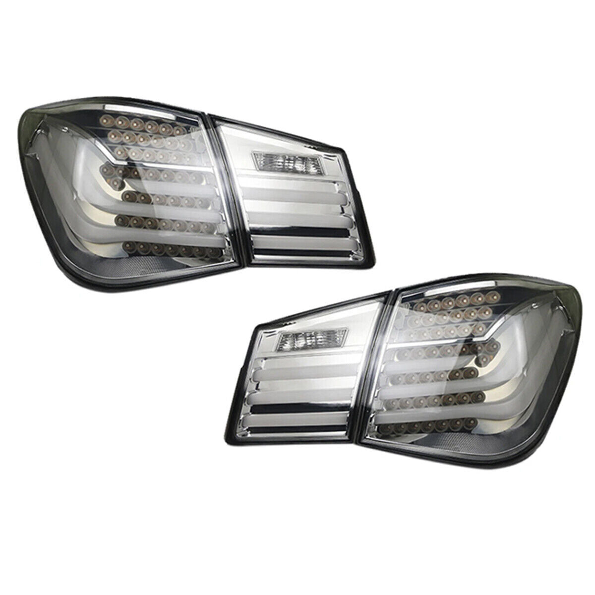 for Chevrolet for Cruze 2009-2015 Set LED Tail Light DRL Rear Brake Lamp Smoked