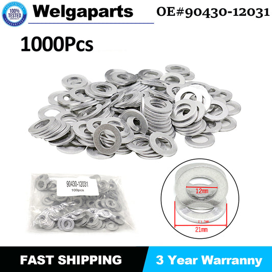 1000PCS Oil Drain Sump Plug Washers Gasket 12mm Hole for Toyota for Scion for Lexus US