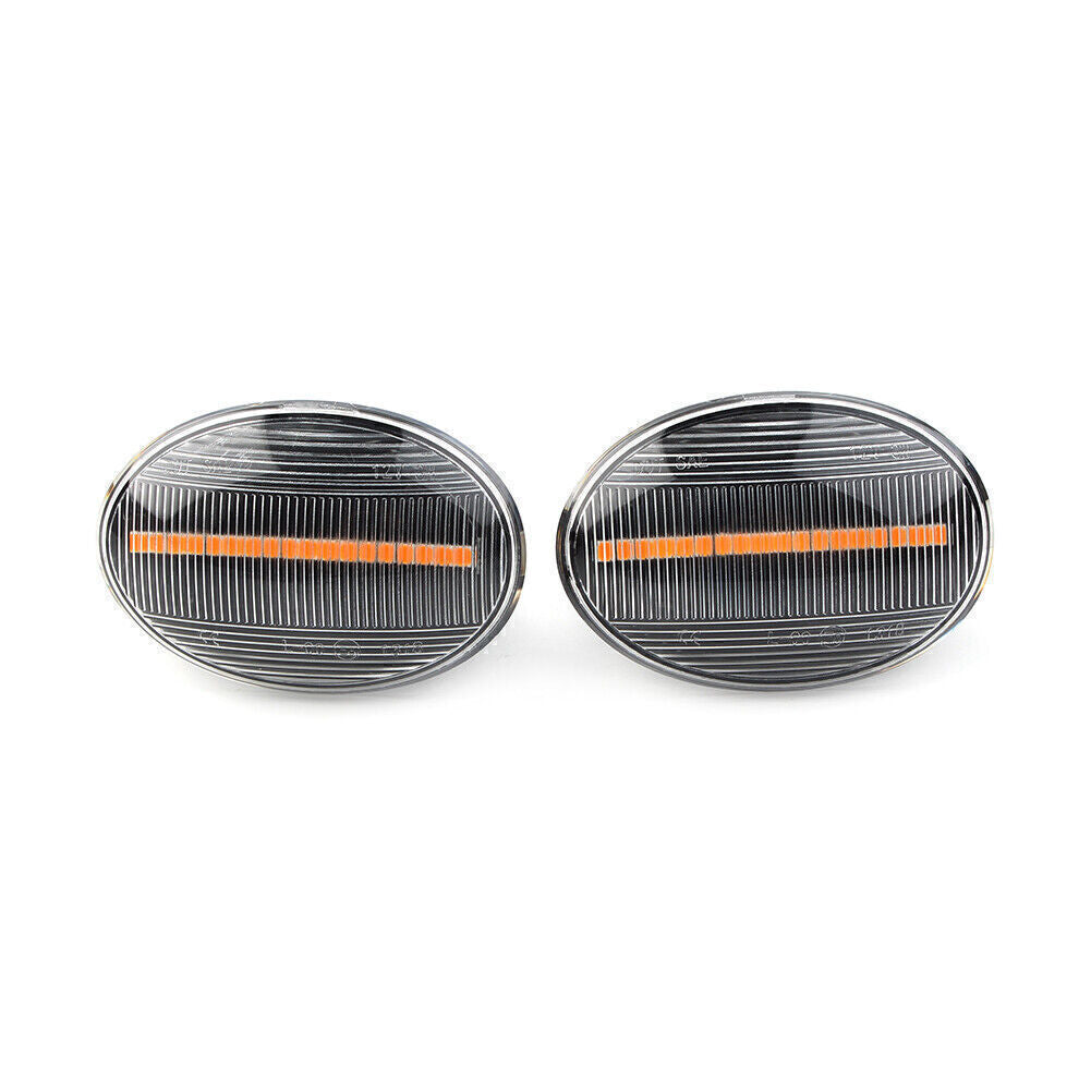 Dynamic Clear LED Side Marker Signal Light Lamps Fit for MINI Cooper R55 R56 R57 R58