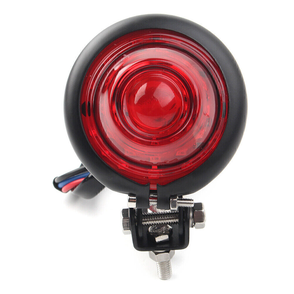 for Harley Chopper Bobber Motorcycle Bates Style LED Brake Stop Rear Tail Light