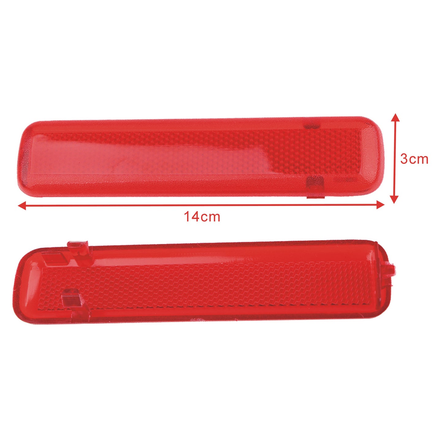 2 Red Panel Light Lens Reflector Rear Door for Chevrolet Silverado for GMC Sierr