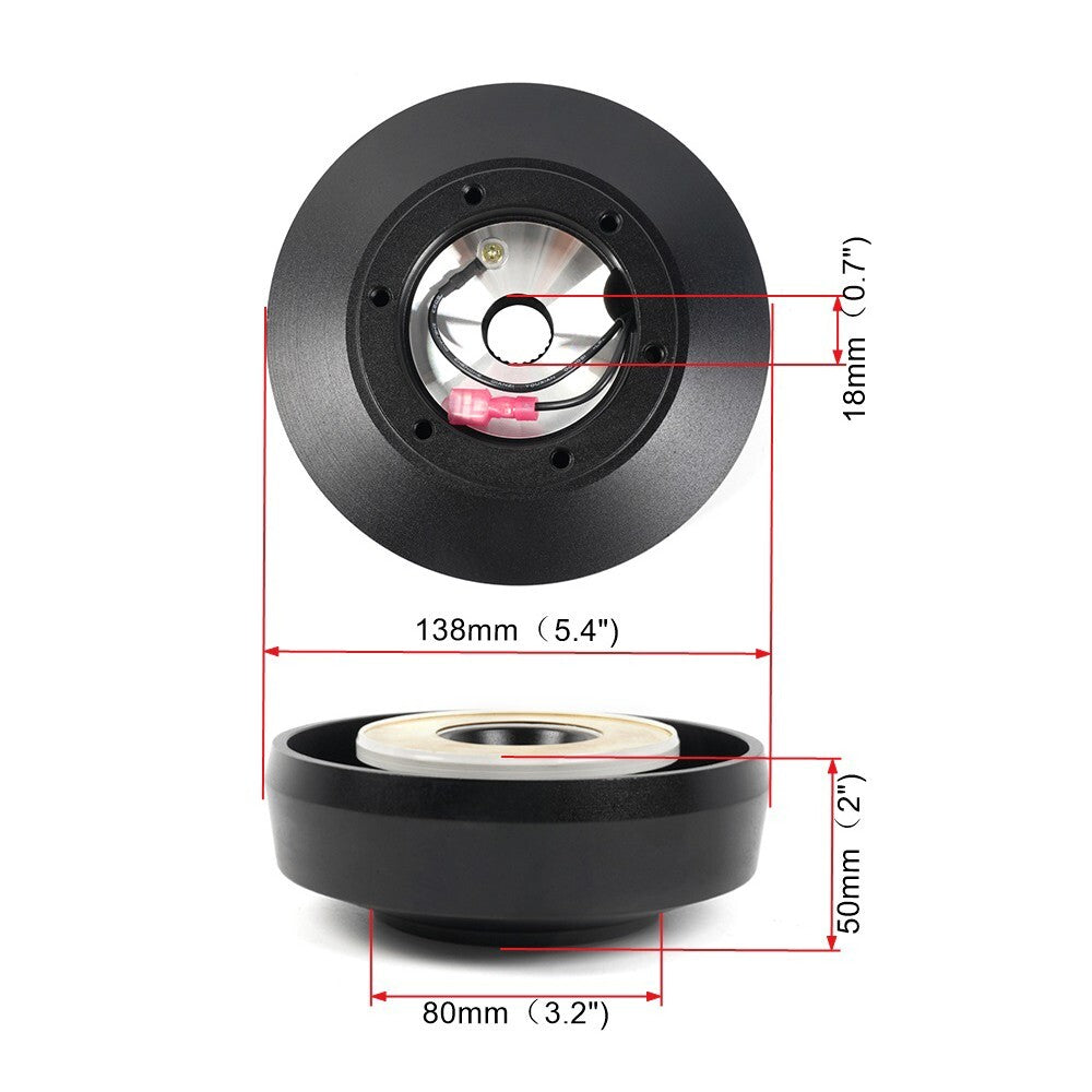 For 92-97 for Ford F150/F250/Ranger 15in Wood Steering Wheel+161H Short Hub Adapter