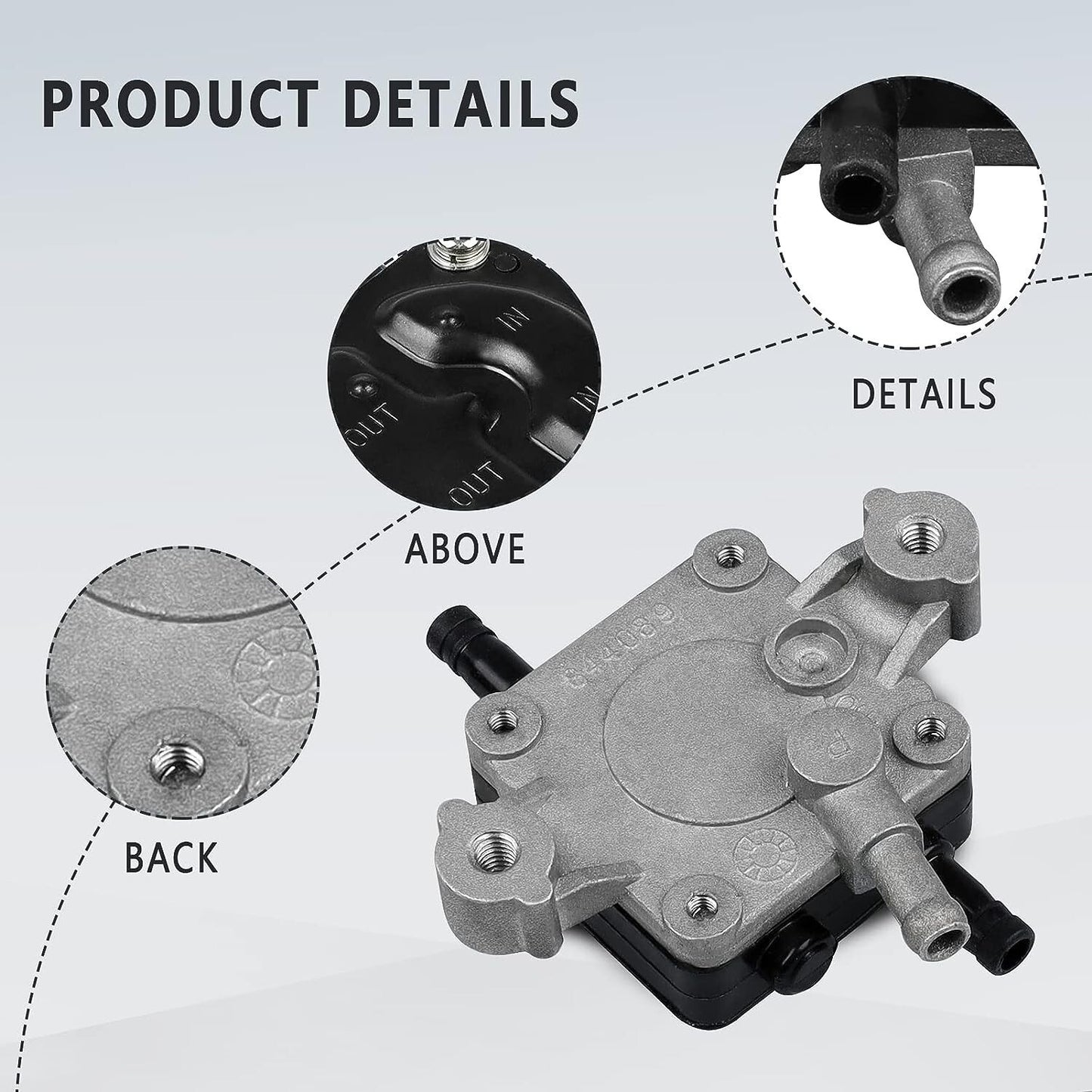 844089 844527 Fuel pump for Briggs Stratton 540000 541000 542000 Lawn Mower