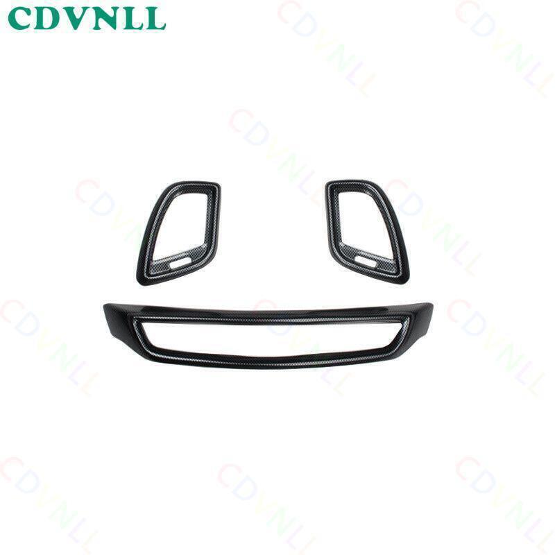 for Nissan Murano 2015-24 ABS Carbon Fiber Console Air Outlet Vent Cover Trim 3X