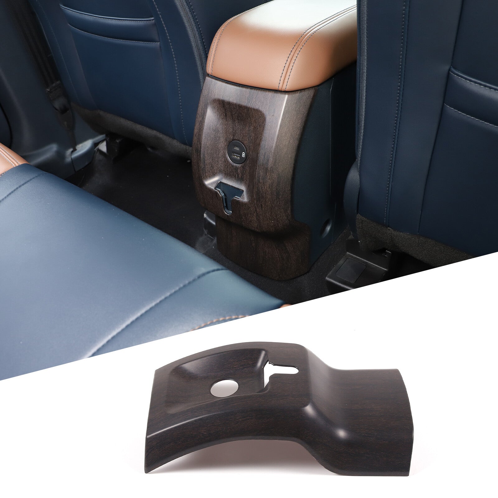 Genuine carbon fiber window lift switch button cover trim for Corvette C8 2020 - 2023