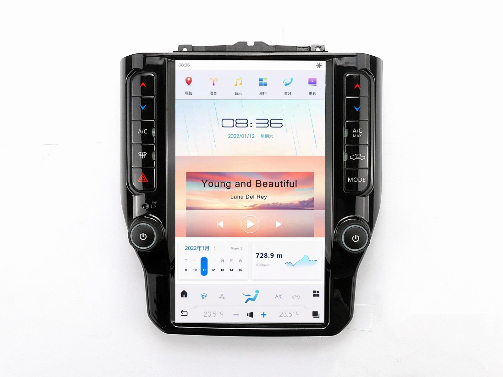 12.1 for Tesla Android Radio Screen Car-Play GPS for Dodge for RAM 1500 2018 2019 2020