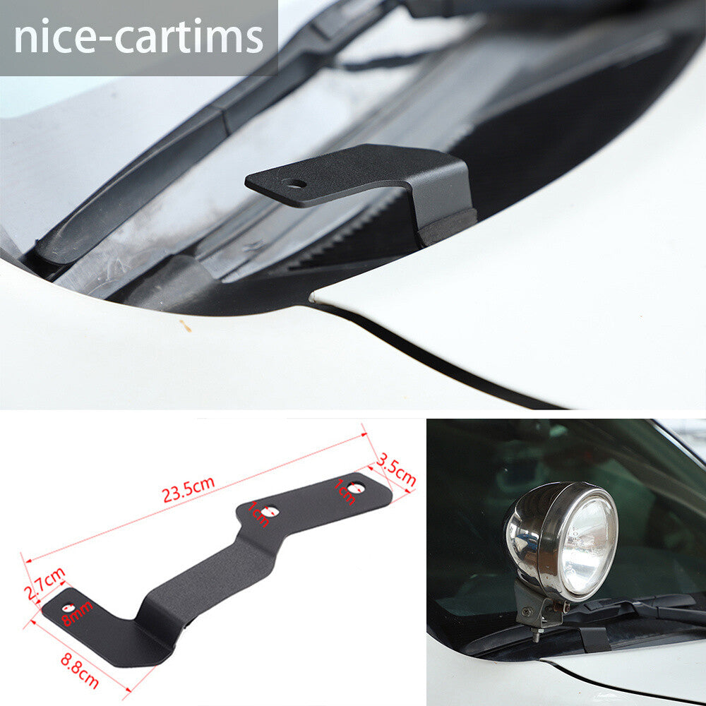 Iron Right Side Engine Hood LED Light Lamp Bracket Trim For Toyot@ 4Runner 2010+