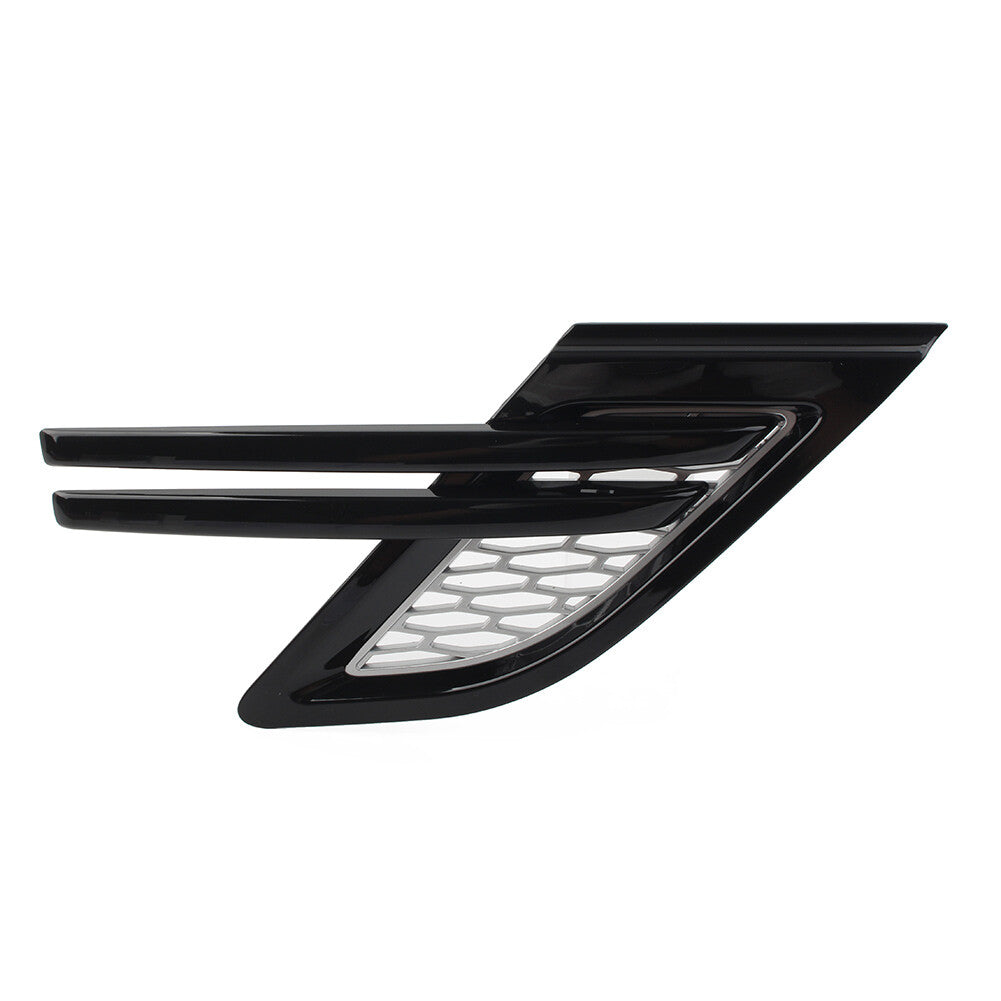 Silver W/Black Trim Front Fender Air Vents Grill R for Range Rover Sport 2014-17