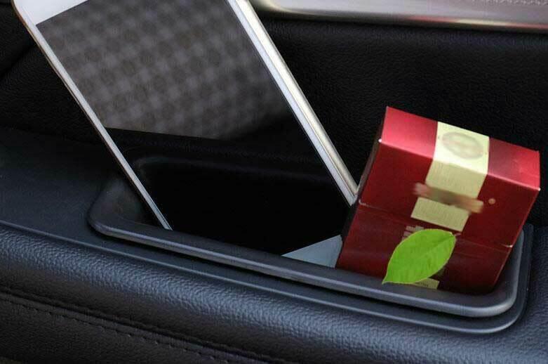 Front Door Storage Box Frame Trim 2PCS for Ford Explorer 2016-2019 Primer Black