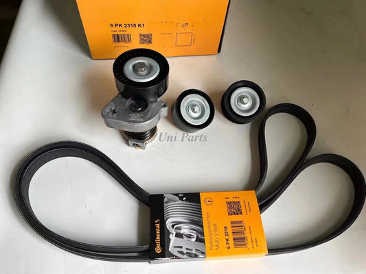 Belt tensioner kit for Mercedes M271, C250, SLK250, and A2712000470.