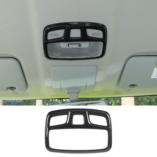 Carbon Fiber ABS Car Roof Reading Light Lamp Panel Trim for Suzuki for Jimny 2019-23