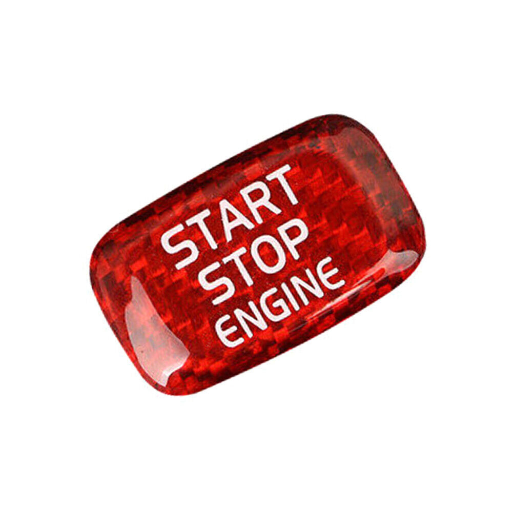 Red Carbon Engine Start Stop Button Sticker Fit for Volvo V40 V60 S60L S60 XC60 S80L