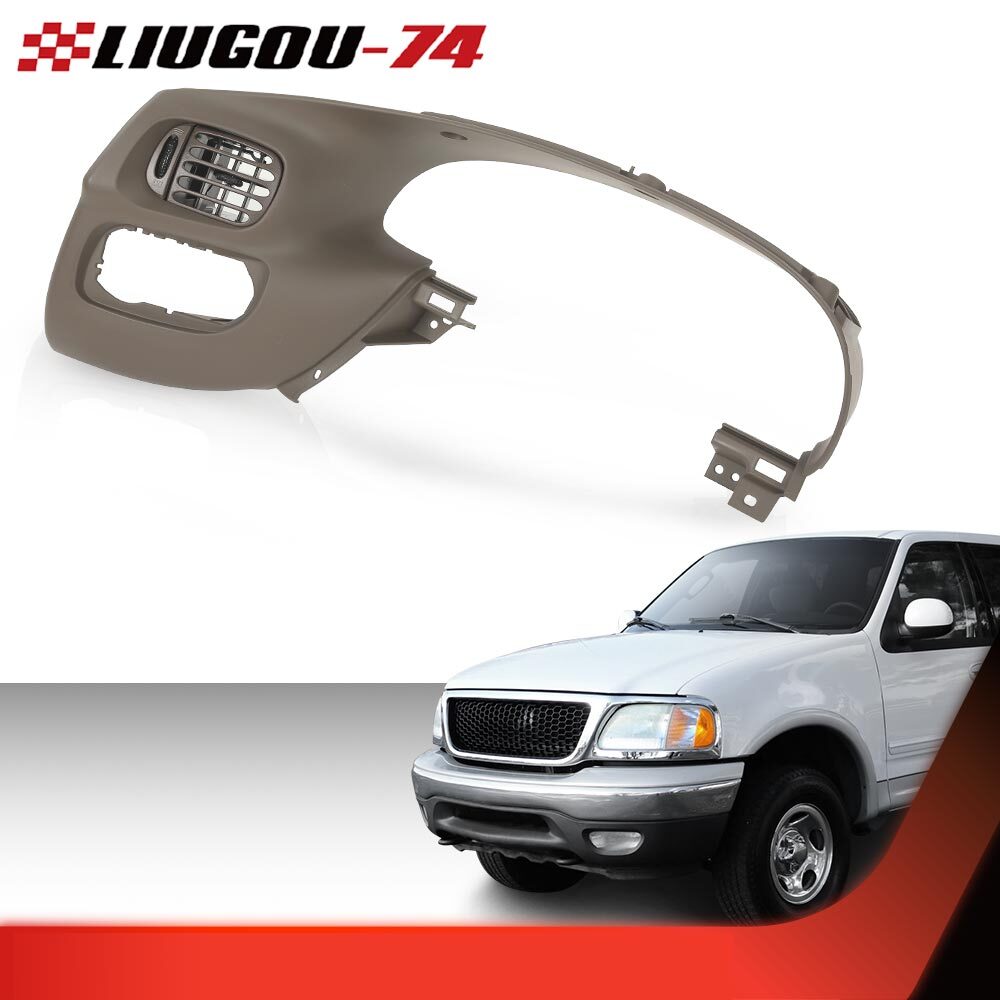 Suitable for 1997-03 for Ford F150, brown dashboard Speedo instrument panel bezel trim panel.