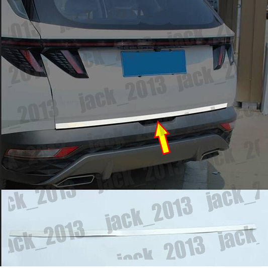 for Hyundai for Tucson 2021-2024 STAINLESS REAR TRUNK TAIL GATE DOOR LID COVER TRIM
