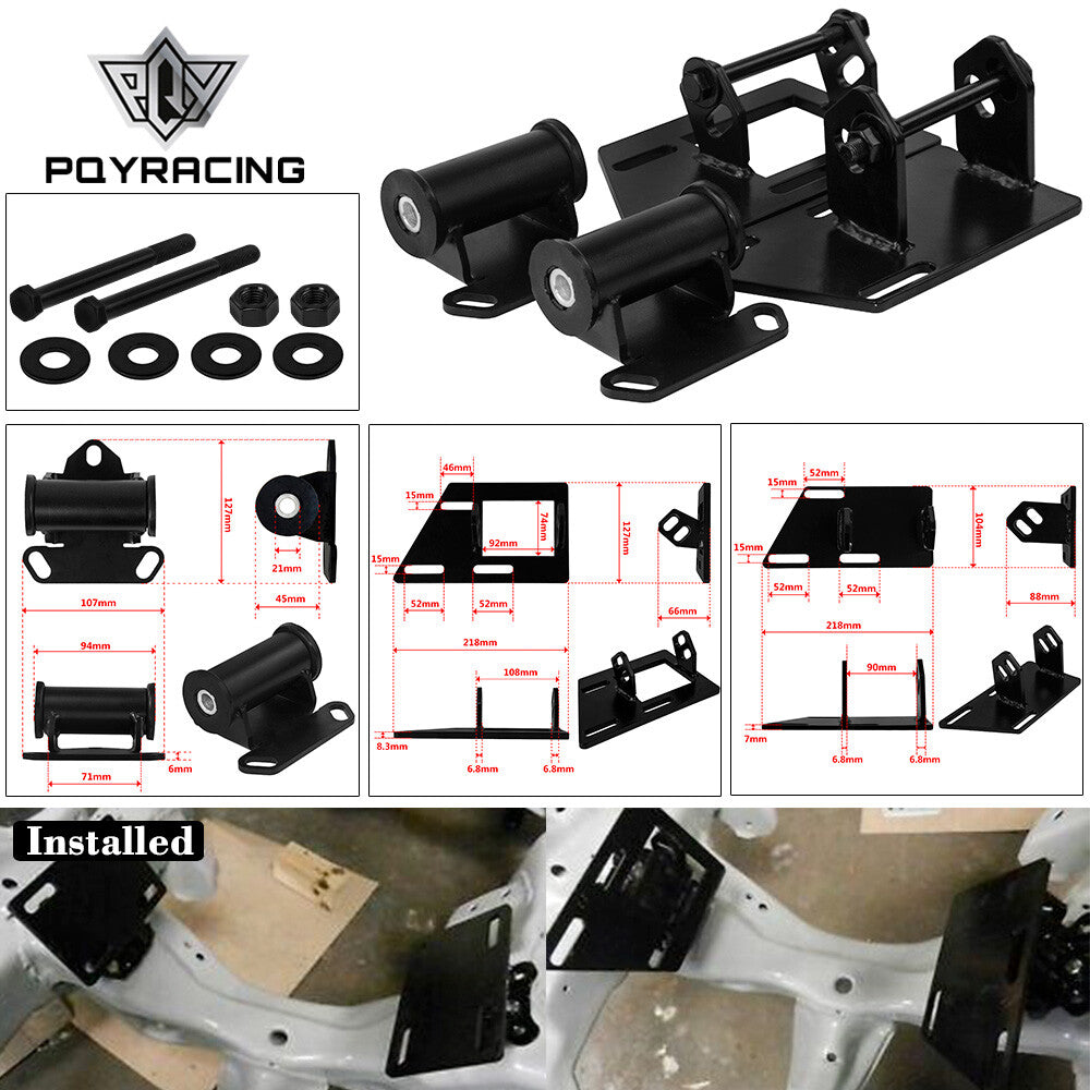 S10 S15 Blazer SBC V8 Wheel Drive Swap Motor Mounts With 2WD Steel Frame Mounts