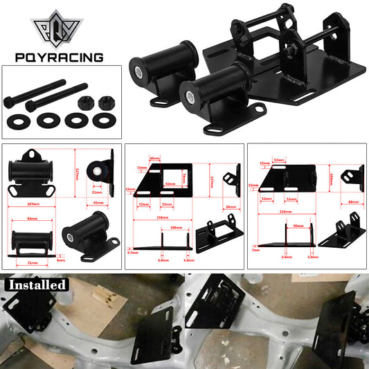 S10 S15 Blazer SBC V8 Wheel Drive Swap Motor Mounts With 2WD Steel Frame Mounts