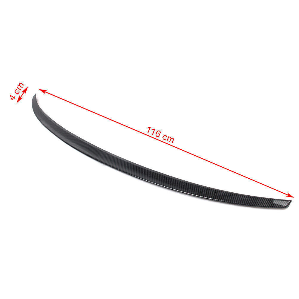 Roof Spoiler Wing Rear Trunk Spoiler Carbon Fiber Black Fit for AUDI A3 2014-2018