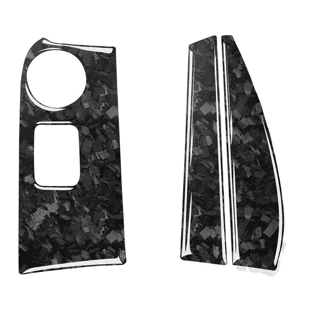 GPS Navigation Side Trim for Chevrolet for Corvette C7 2014-2019 Forged Carbon Fiber