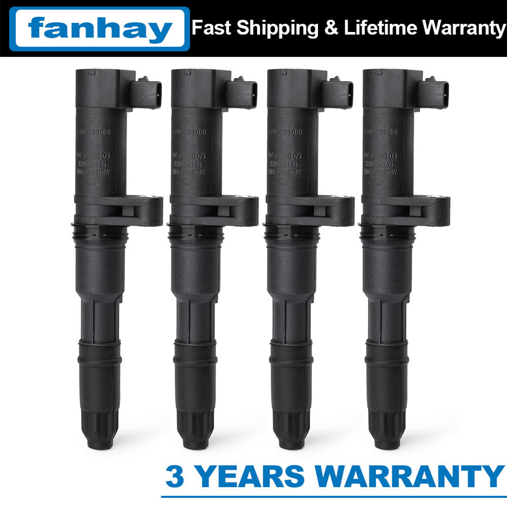 4Pcs for Renault Megane Laguna Kangoo for Opel Vivaro for Dacia 7700875000 Ignition Coil