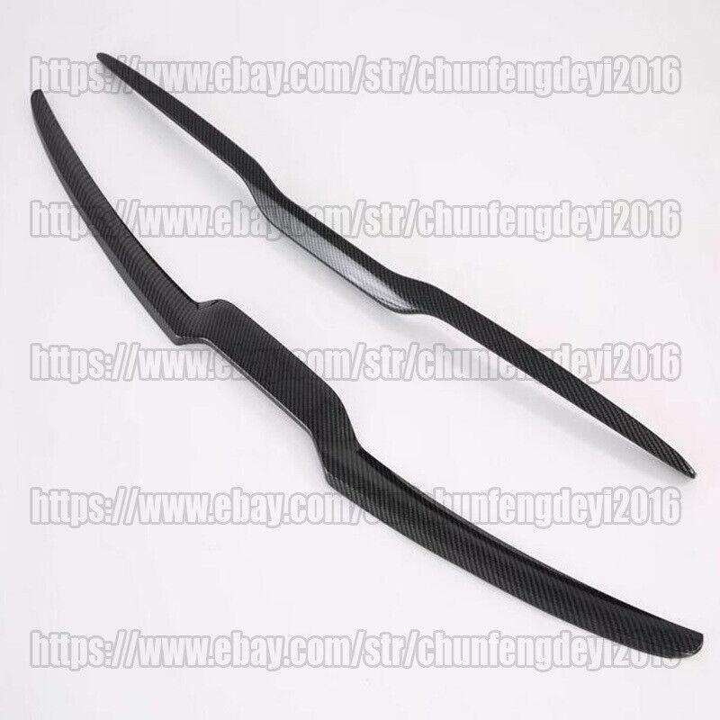 for Kia Forte K3 2019-2022 Carbon Fiber Car Front Grille Grill Strips Cover Trim