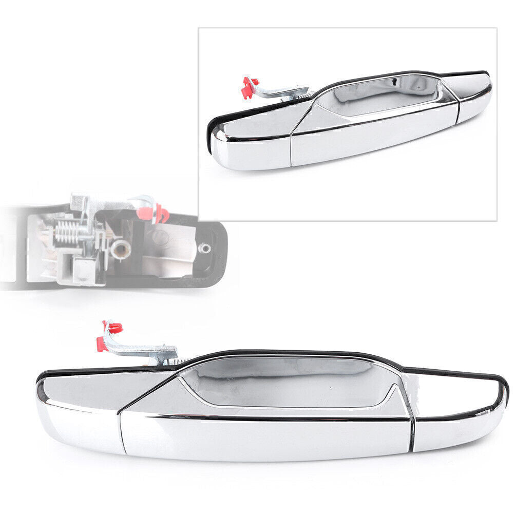 Front Right Exterior Door Handle Chrome Fit for Chevy Tahoe for GMC for Yukon for Sierra Denali