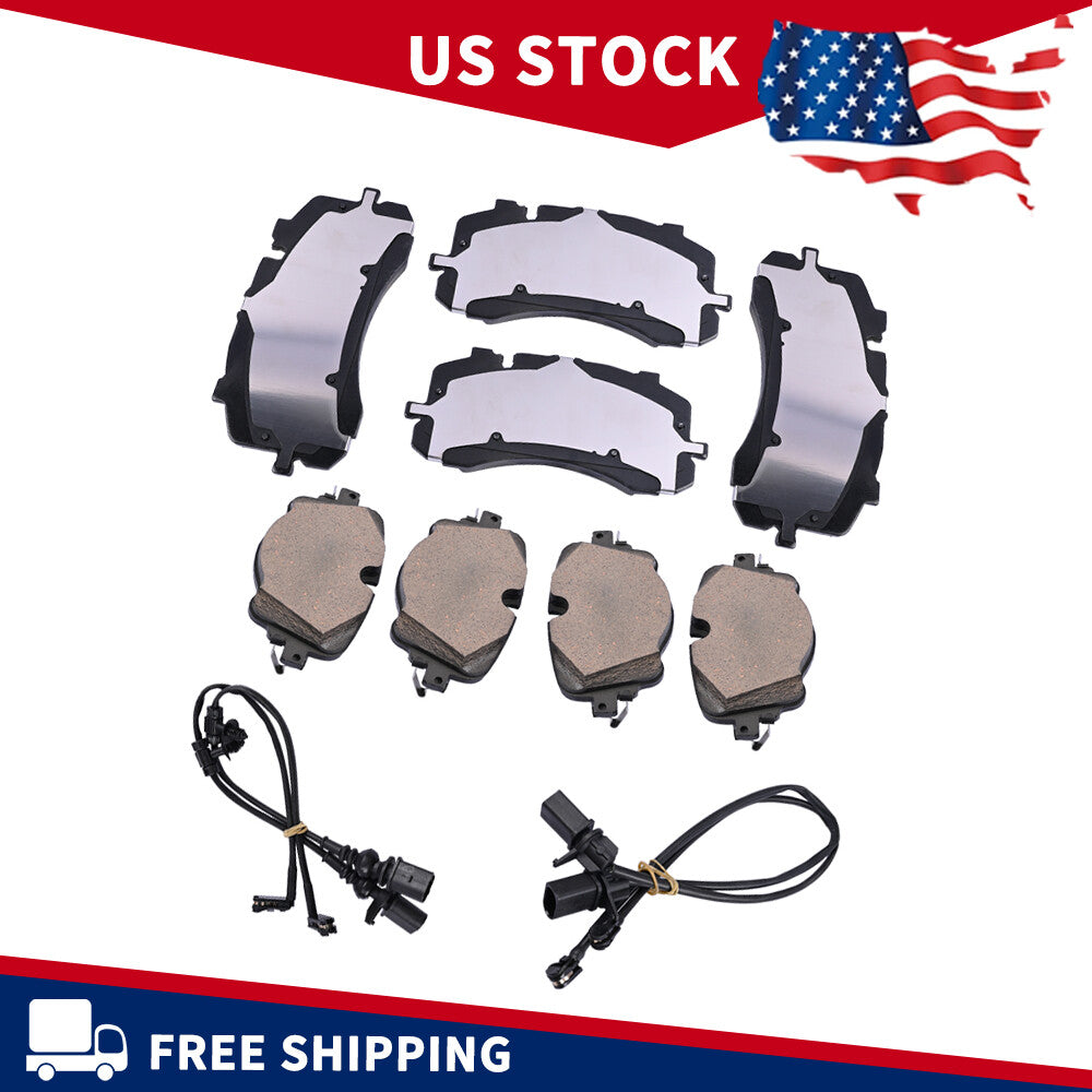 Front Rear Brake Pads Low Dust Premium Fits for Bentley for Bentayga 2017 2018 2019-2023