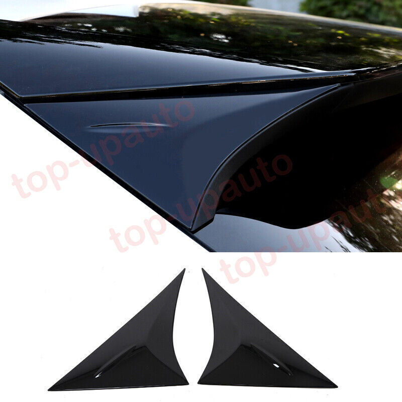 for Toyota Venza 2021-2023 Glossy Black Rear Window Spoiler Side Wing Cover Trim