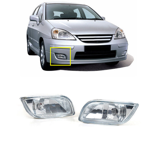 A pair of front bumper fog lights and daytime running lights for Suzuki Aerio/Liana 2004, 2005, 2006 - 2012