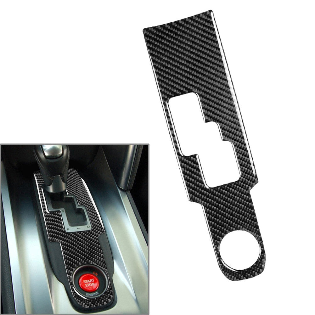 Gear Shift Panel Frame Cover Trim for Nissan GTR R35 2008-16 Carbon Fiber Black
