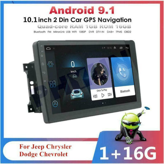 10.1 for Jeep for Wrangler Unlimited 2007-12 Stereo Radio DVD Player GPS Navigation
