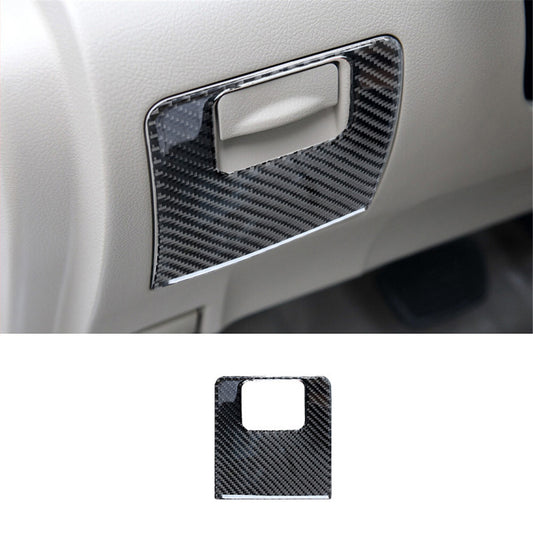 Carbon Fiber Driver's Storage Box Panel Trim for Toyota Highlander 2008-2013