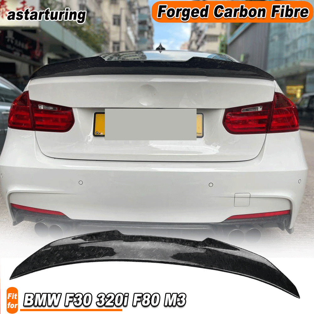 Forged Carbon Rear Trunk Spoiler Wing Lip for BMW 3 Series F30 320i F80 M3 2014+