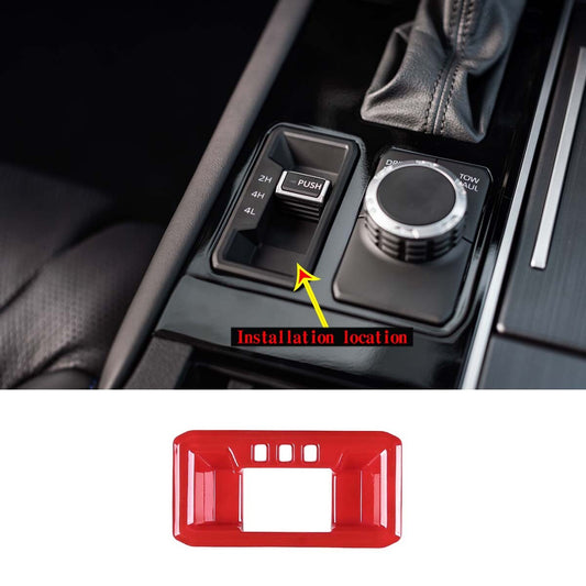 Red carbon fiber exterior door and window frame trim panels for Corvette C7 2014-2019