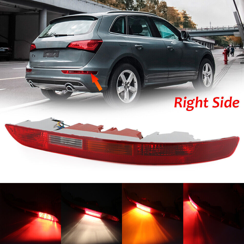 Right Side for Audi Q5 2009-2016 Rear Bumper Light Lower Tail light Reverse Lamp
