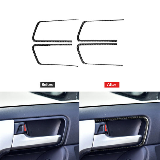 Carbon Fiber Door Handle Cover Trim for Toyota for Land Cruiser Prado 2010-2018